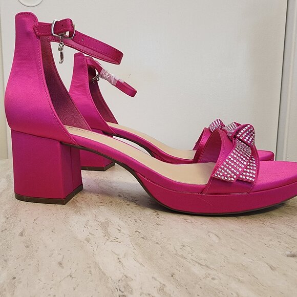 Juicy Couture Womens Nelly Tw Bright Pink Satin from Macy’s  - b042 - Picture 2 of 8